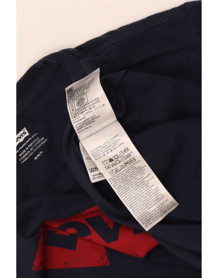 Levi's Herren-T-Shirt mit Grafik, mittelmarineblaue Baumwolle