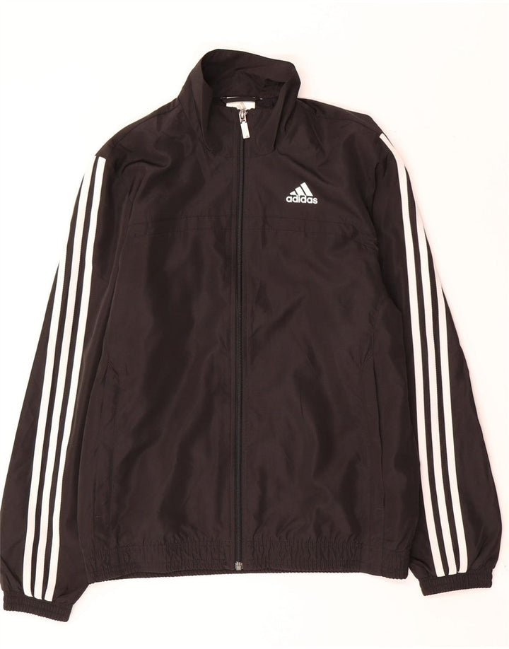 Adidas Herren Trainingsanzug Top Jacke Small Schwarz Polyester