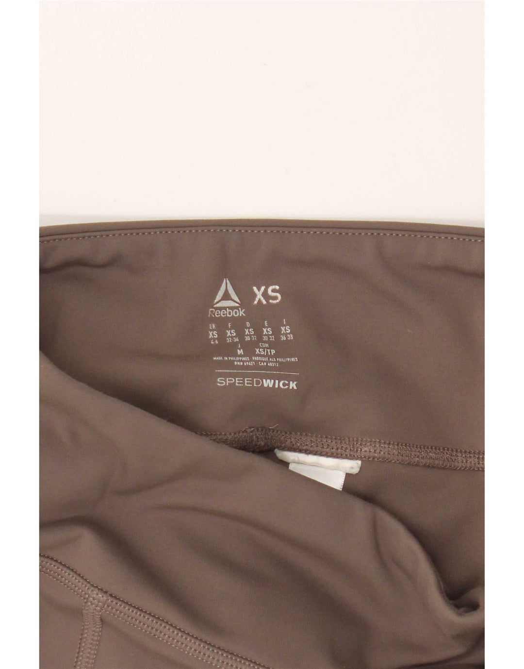 Reebok Damen Leggings UK 4/6 XS Beige