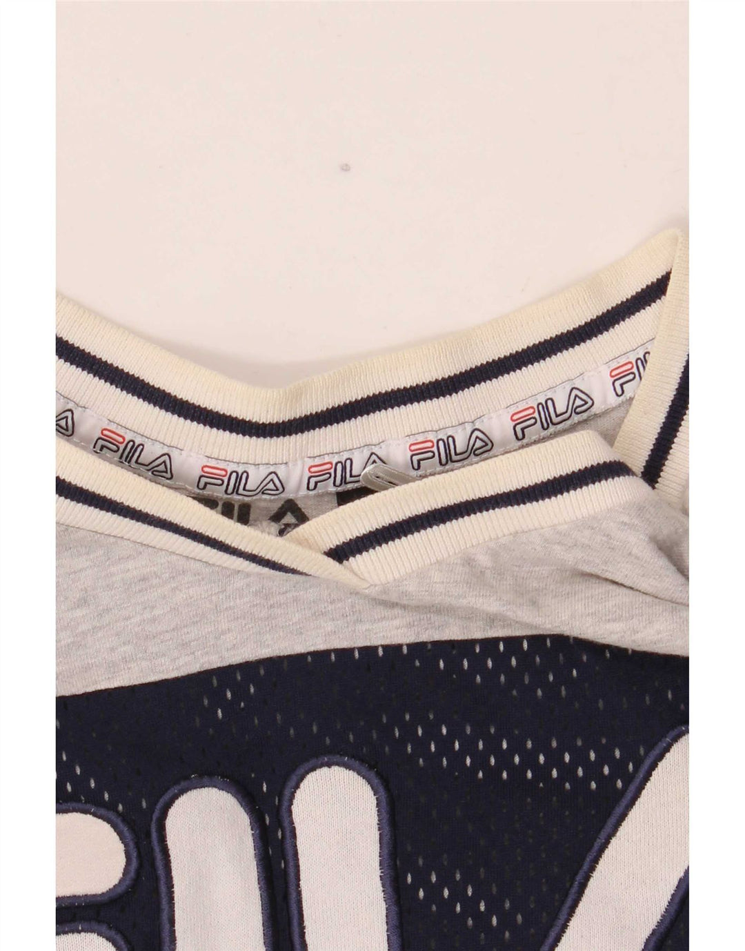 Fila Herren-T-Shirt mit Grafik, groß, Grau, Farbblock