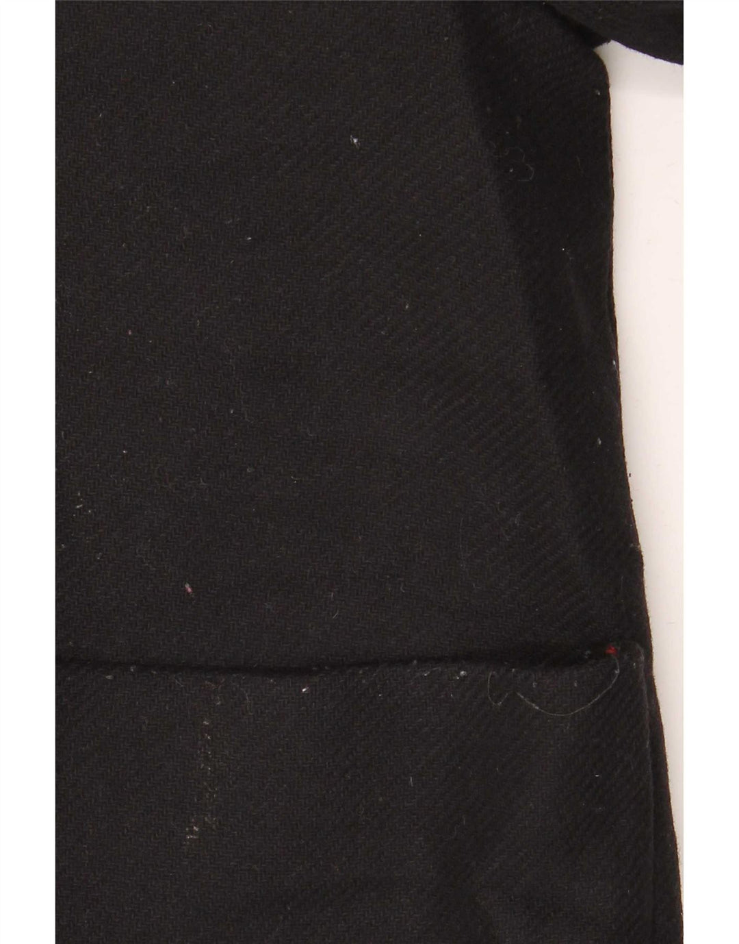 Zara Damen-Übergroßer Mantel mit Kapuze, UK 10, kleine schwarze Wolle