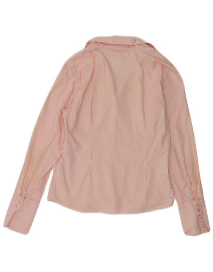 CALVIN KLEIN Womens Shirt UK 14 Medium Pink Cotton