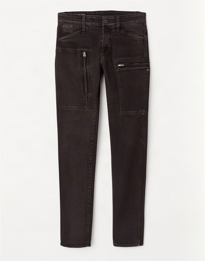 G-Star Damen Powell Cargo Super Slim Jeans W29 L32 Schwarze Baumwolle