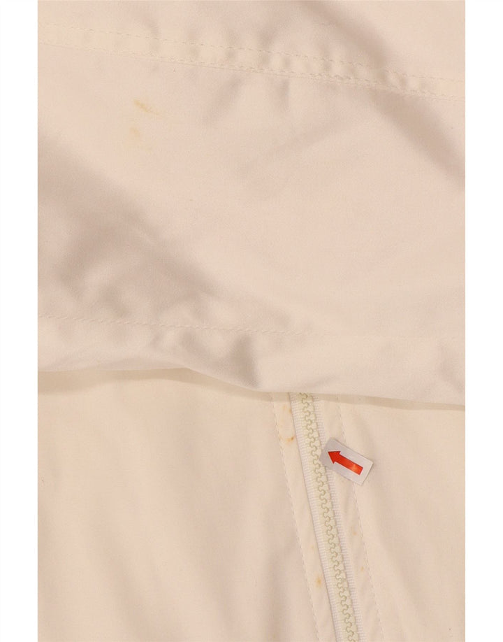 ICEBERG Herren Bomberjacke UK 44 2XL Weiße Baumwolle