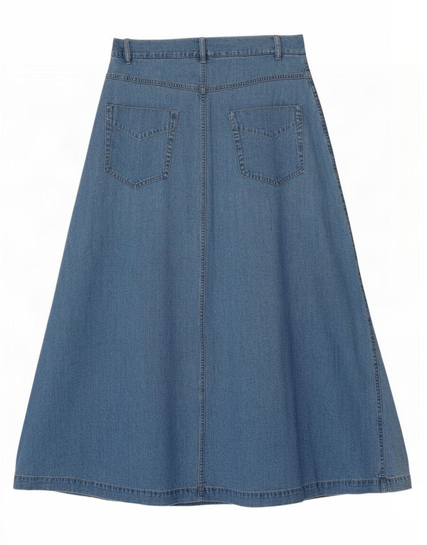 Next Womens Petite Denim Rock UK 12 Medium W28 Blaue Baumwolle