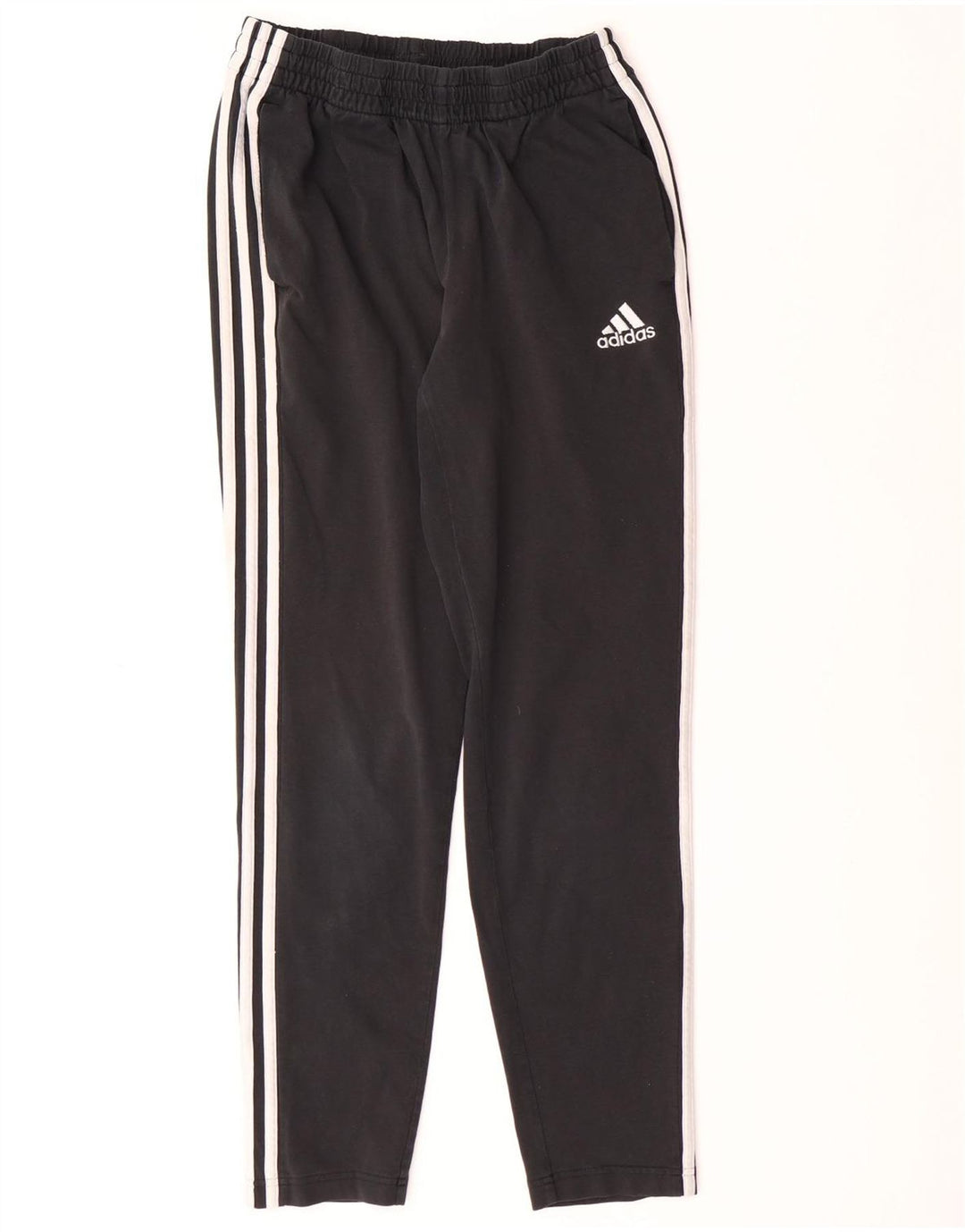 ADIDAS Damen-Trainingshose, mittelschwarz, Baumwolle