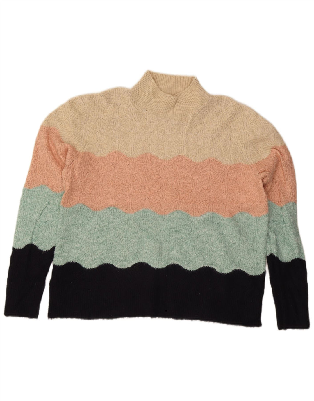 Oasis Rollkragenpullover für Damen, Gr. 42, Größe L, mehrfarbig