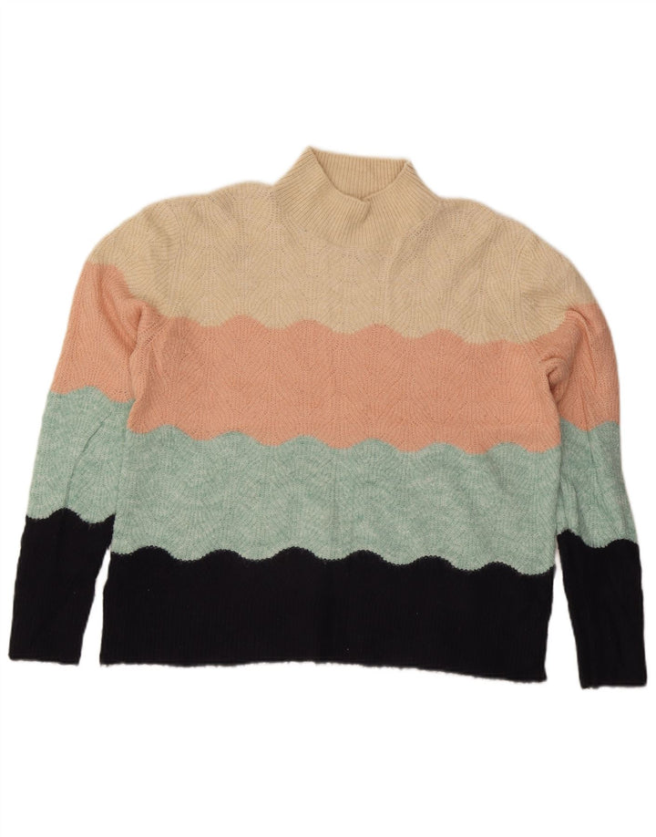 Oasis Rollkragenpullover für Damen, Gr. 42, Größe L, mehrfarbig