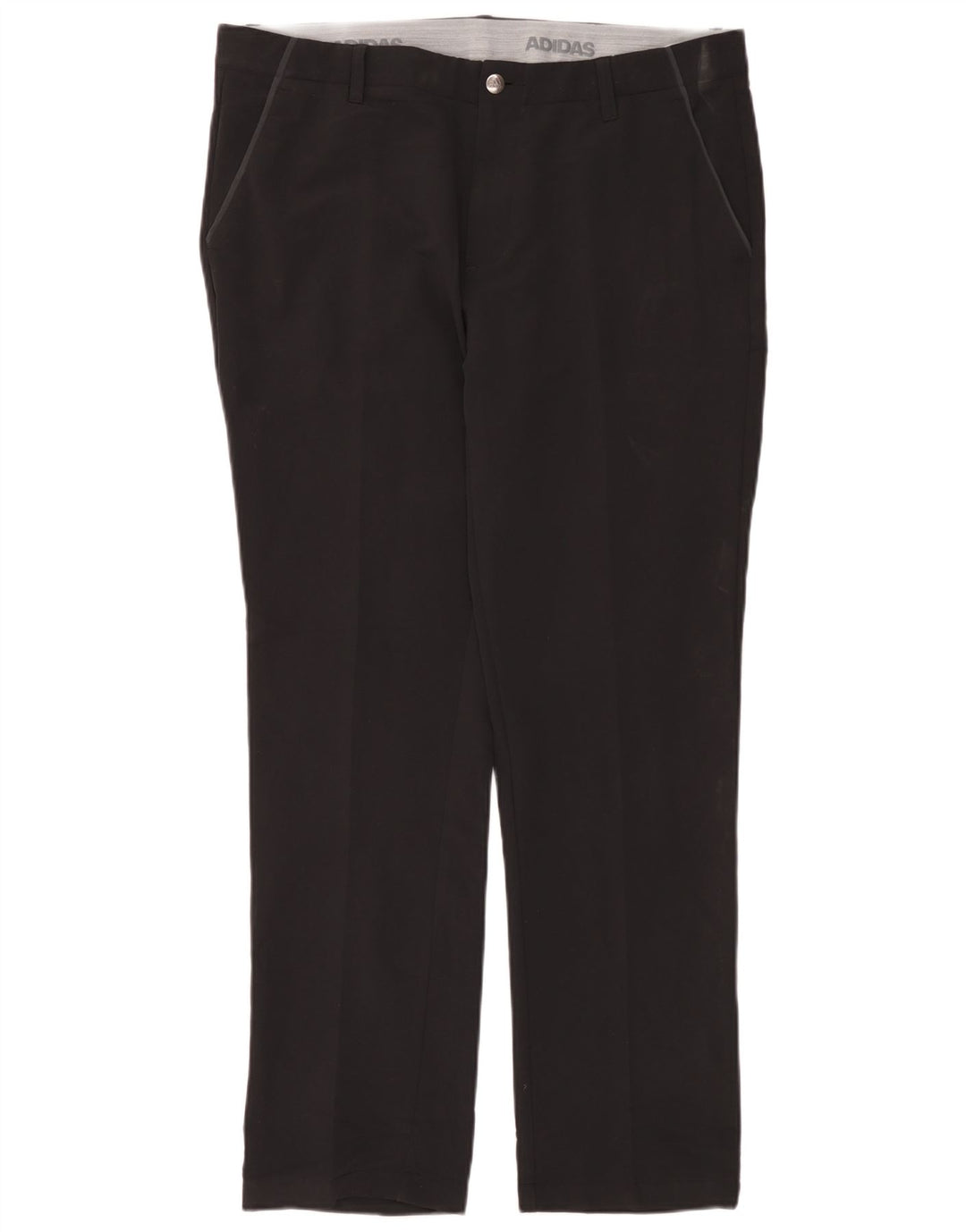 Adidas Herren Straight Chino Hose W36 L32 Schwarz Polyester
