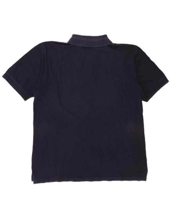Reebok Mens Polo Shirt Large Navy Blue Cotton