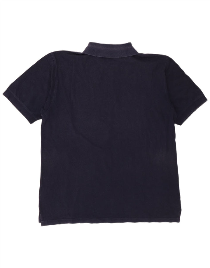 Reebok Herren-Poloshirt, groß, marineblau, Baumwolle