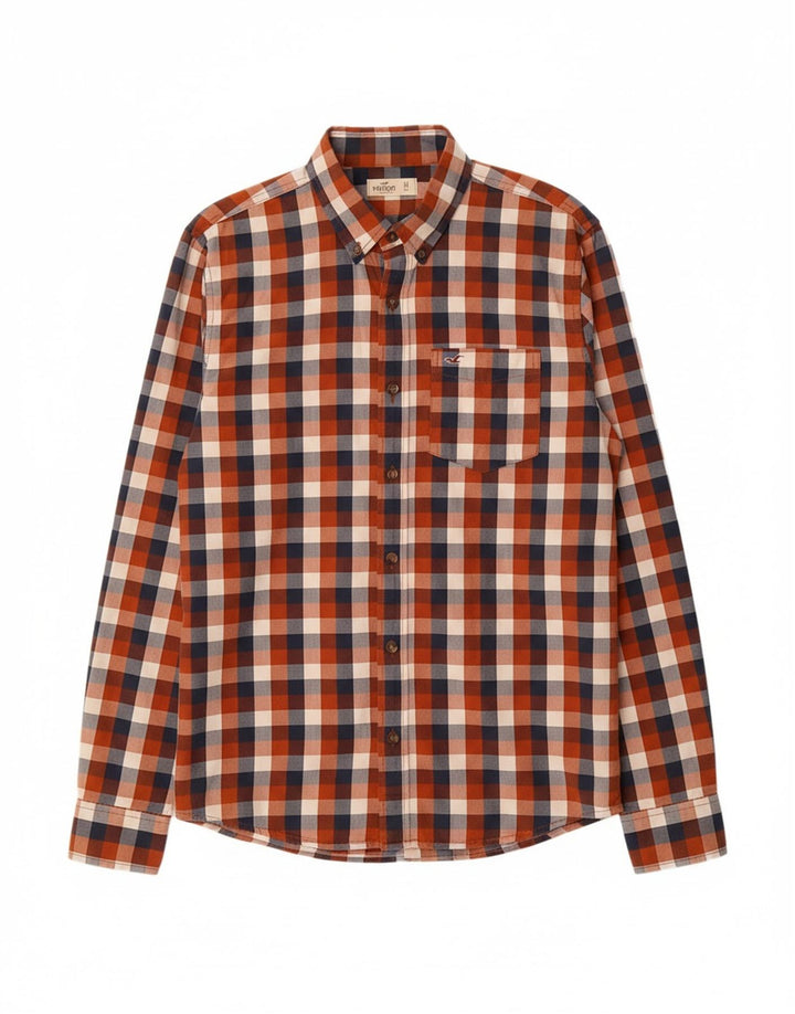 HOLLISTER Mens Shirt Medium Multicoloured Check Cotton