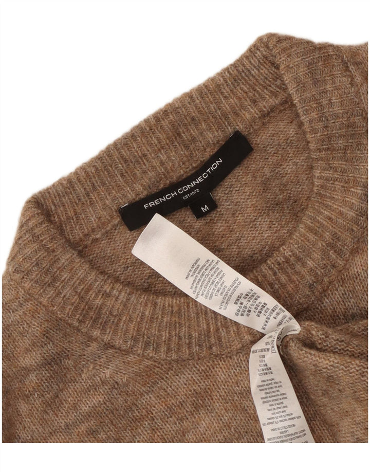 French Connection Damen-Pullover mit Rundhalsausschnitt, UK 14, Mittelbraun