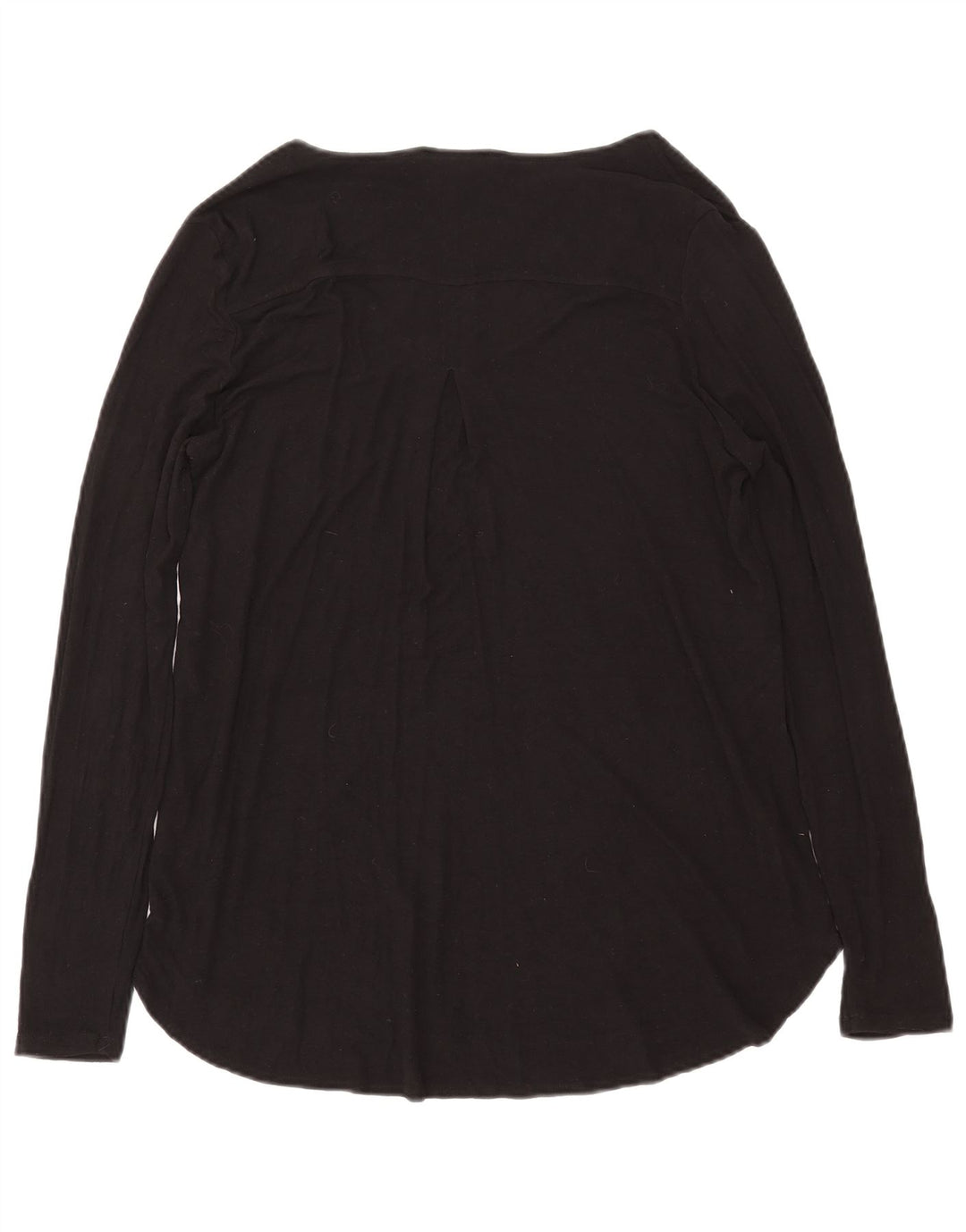 Essentials Damen Übergroßes Top Langarm UK 14 Mittelschwarze Viskose
