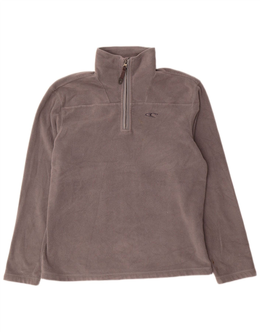O'Neill Herren-Fleecepullover mit Reißverschluss am Hals, mittelgraues Polyester