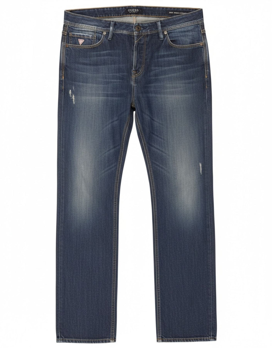 Guess Herren Rebel Regular Straight Jeans W34 L34 Blau