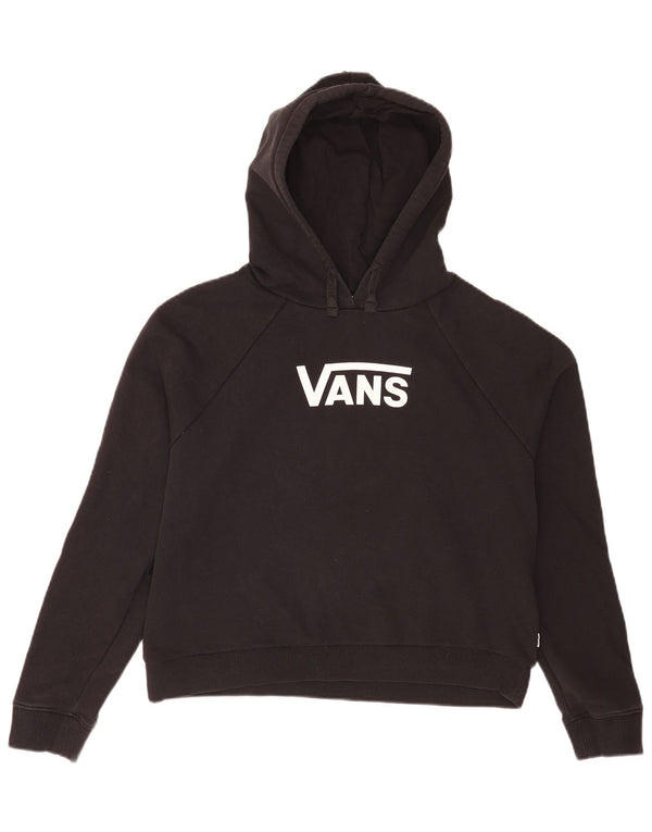 Vans Damen Graphic Hoodie Pullover UK 14 Medium Schwarz