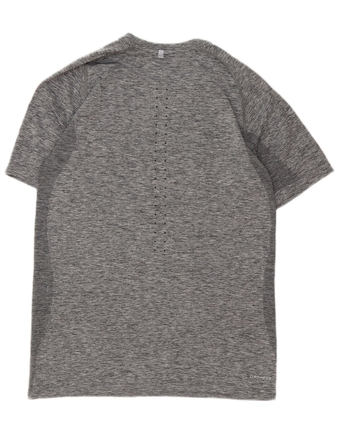 Nike Damen Dri Fit T-Shirt Top UK 14 Mittelgrau meliert