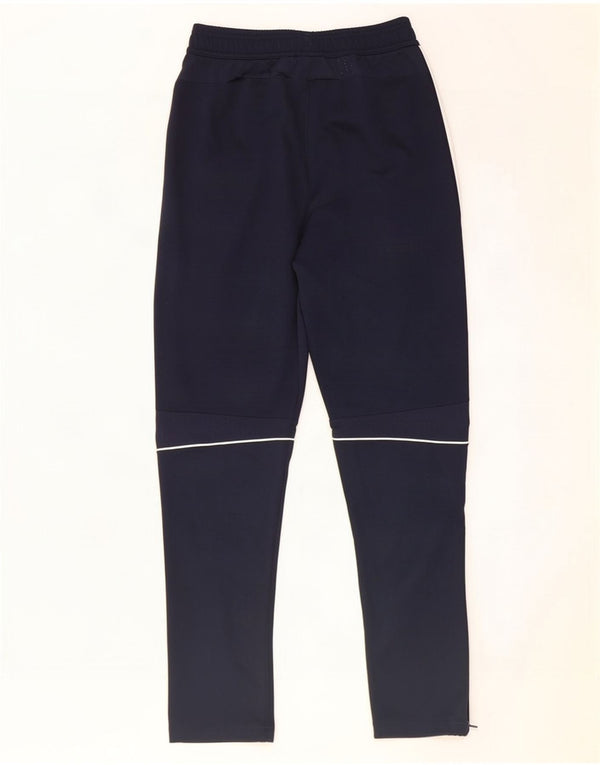 Adidas Boys Tracksuit Trousers 13-14 Years Navy Blue Polyester