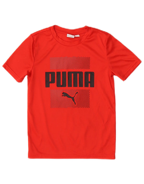 Puma Jungen T-Shirt mit Grafik, 5–6 Jahre, Rot