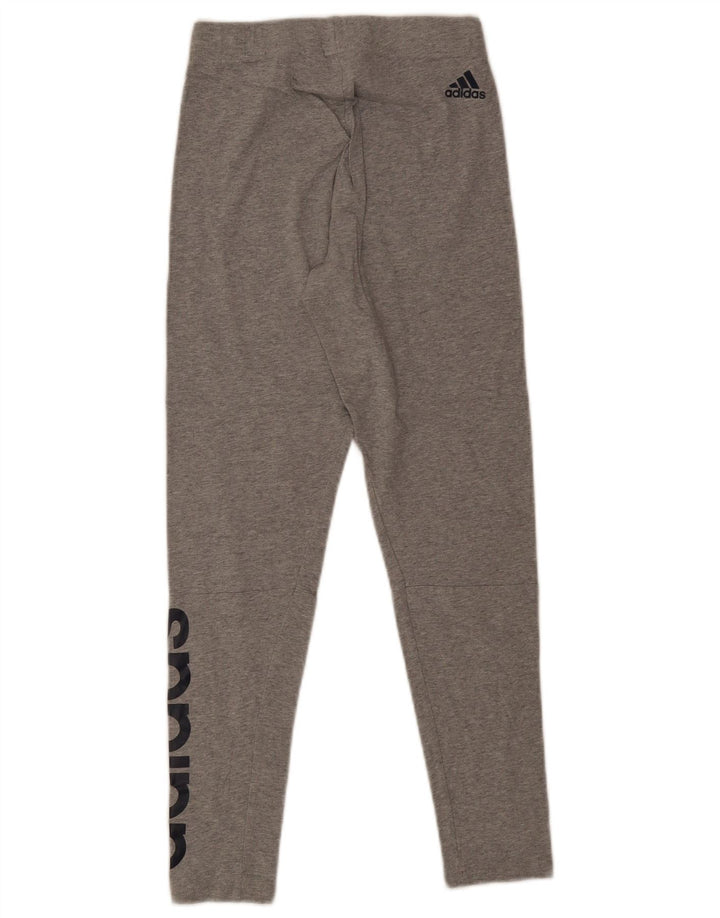 Adidas Damen Graphic Leggings UK 6 XS Grau