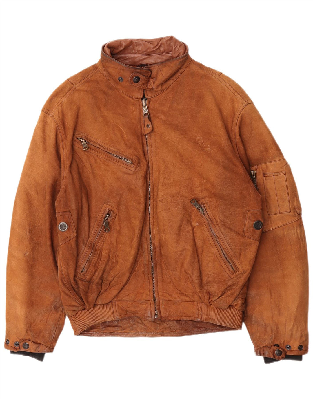 Dainese Herren Loose Fit Lederjacke IT 50 Mittelbraunes Leder