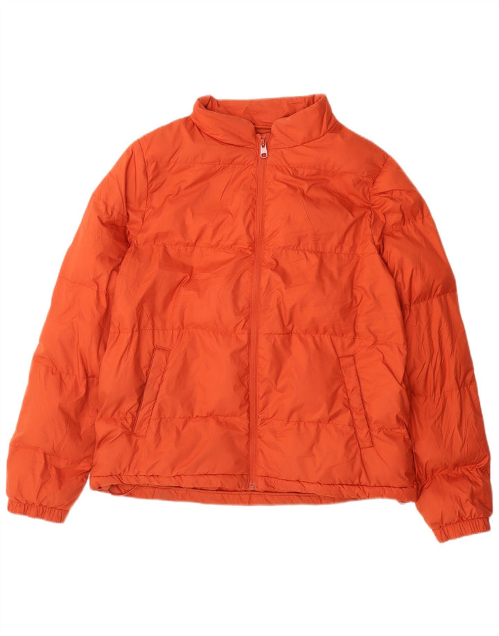Fat Face Damen Wattierte Jacke UK 12 Mittelorange Polyester