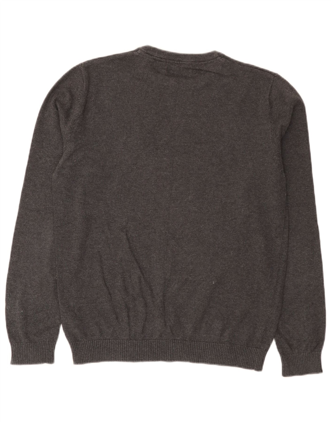 Jack & Jones Herren-Pullover mit Rundhalsausschnitt, Größe S, graue Baumwolle