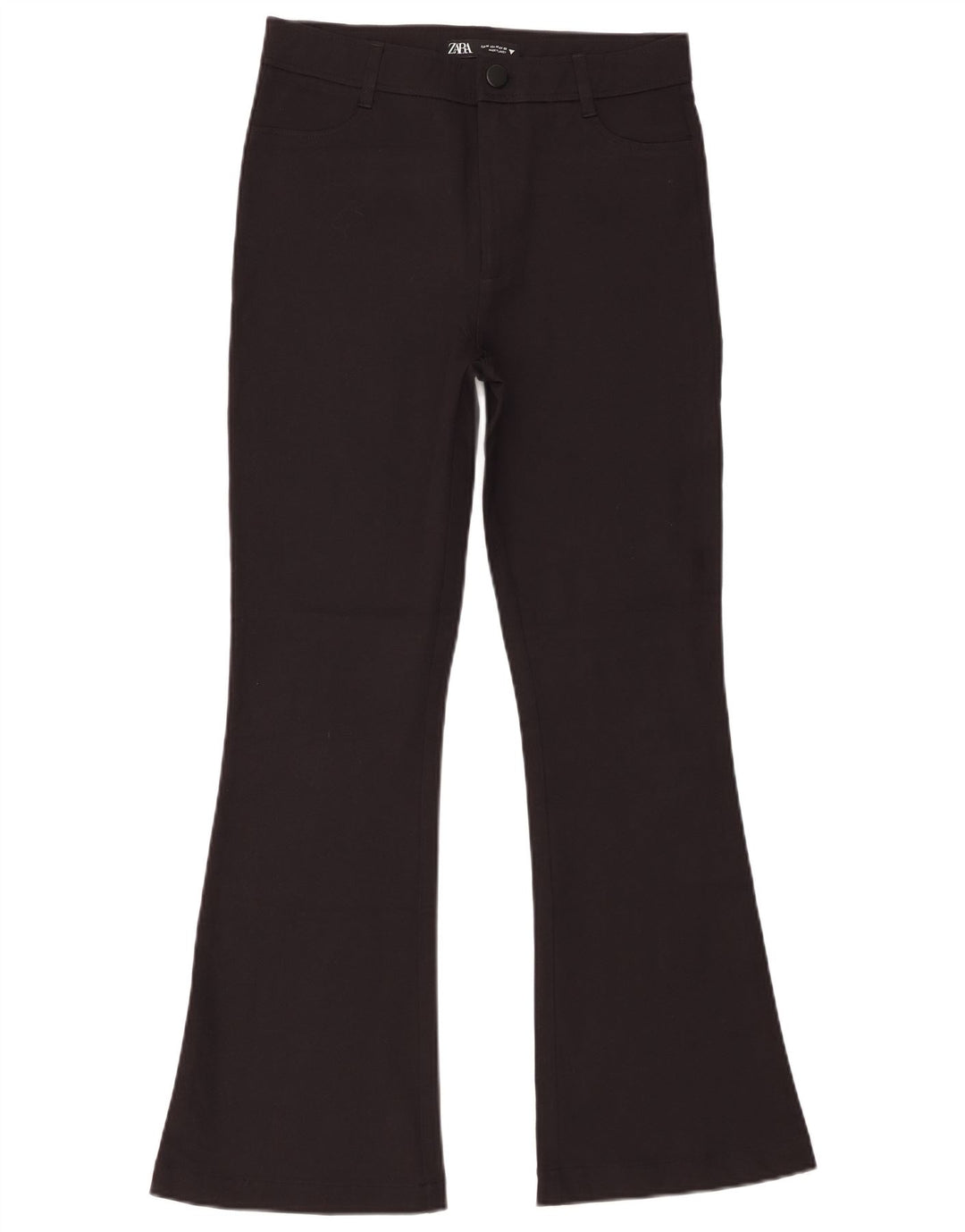 Zara Damen Flare Freizeithose Medium W28 L29 Schwarz