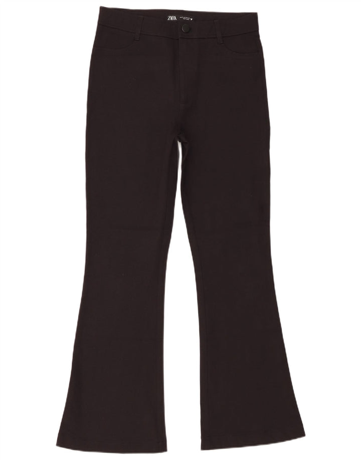 Zara Damen Flare Freizeithose Medium W28 L29 Schwarz