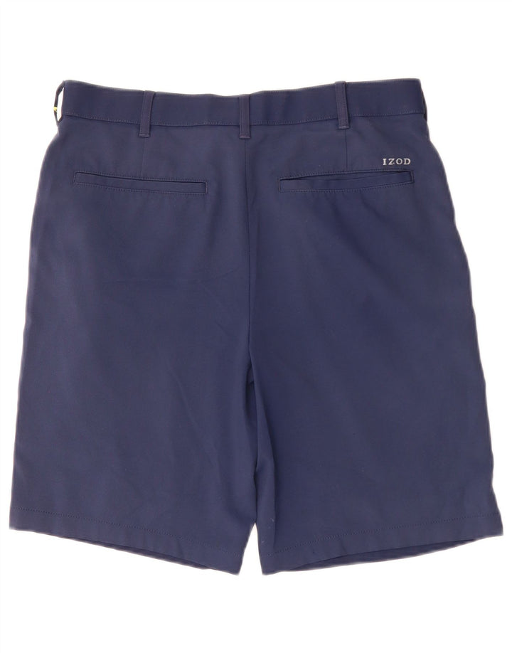 Izod Herren-Chinoshorts mit gerader Passform, W32, mittelmarineblaues Polyester
