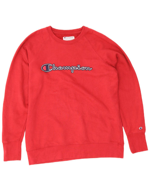 Champion Herren-Sweatshirt mit grafischer regulärer Passform, mittelrote Baumwolle