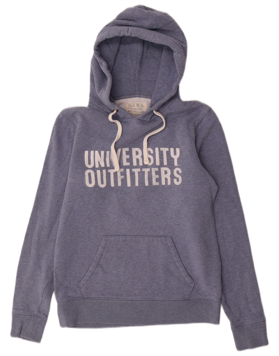 JACK WILLS Damen Kapuzenpullover UK 12 Medium Marineblau