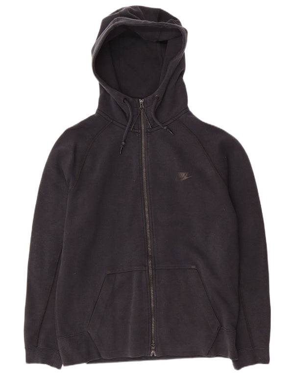 Nike Herren-Kapuzenpullover mit Reißverschluss, mittelschwarz, Baumwolle
