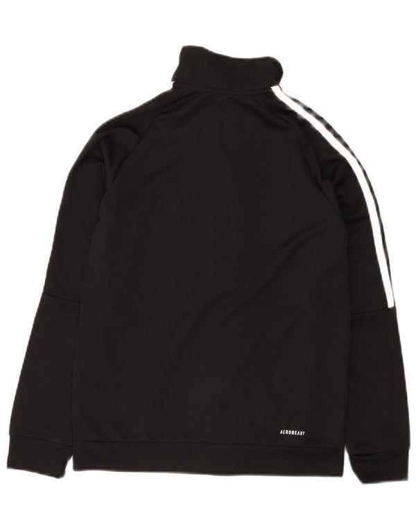 Adidas Jungen Aeroready Trainingsanzug Top Jacke 11–12 Jahre, schwarzes Polyester