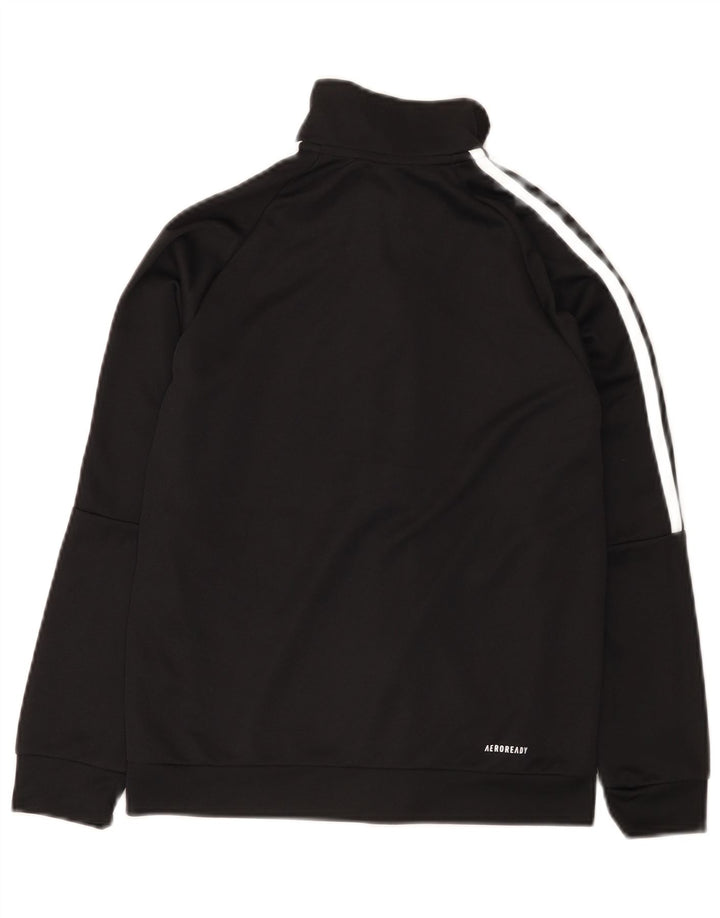 Adidas Jungen Aeroready Trainingsanzug Top Jacke 11–12 Jahre, schwarzes Polyester
