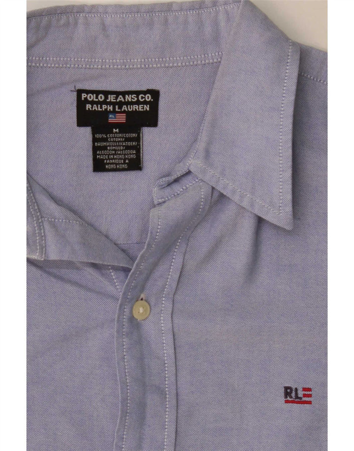 Ralph Lauren Herren-Hemd, mittelblau, Baumwolle, klassisch