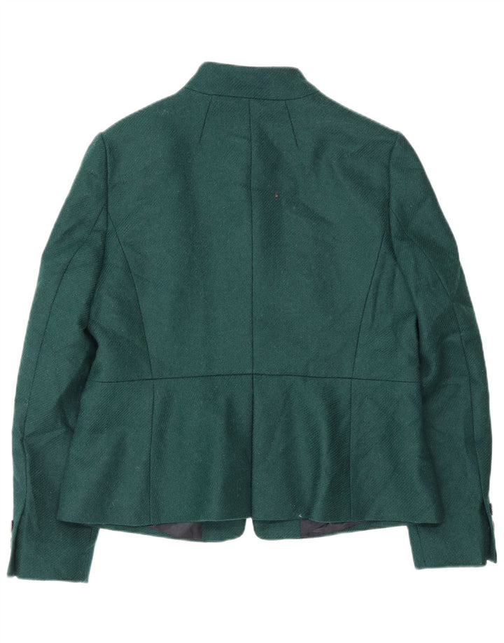 Hobbs Damen-Blazerjacke mit 5 Knöpfen, UK 14, Größe L, grüne Wolle