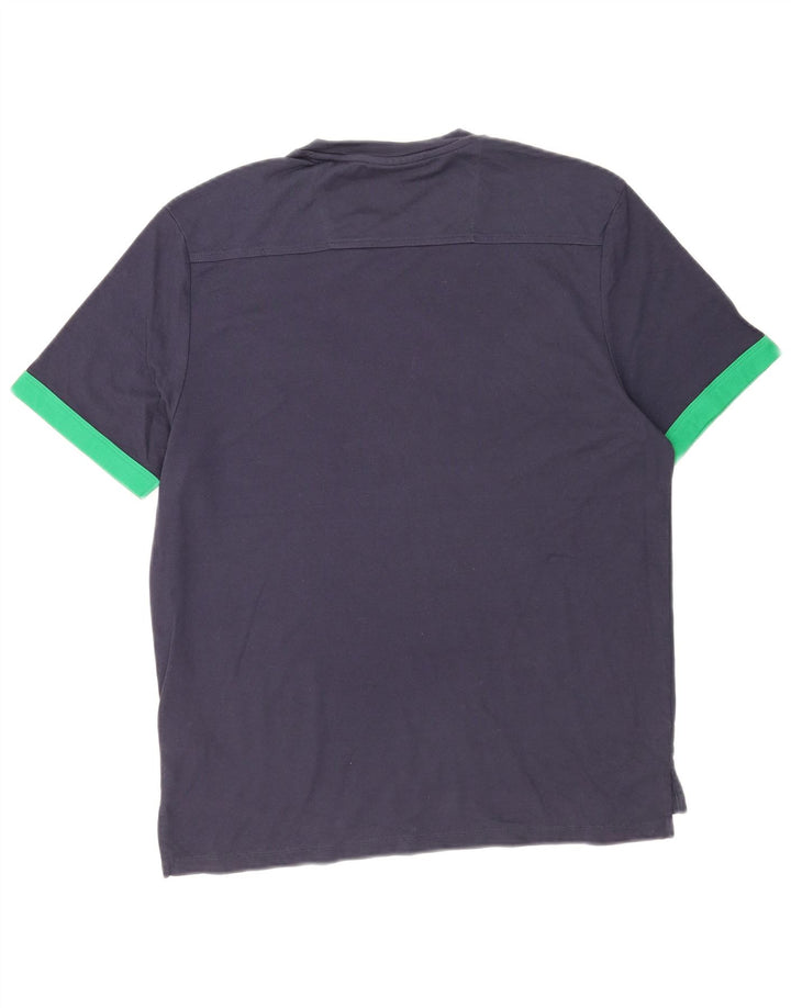 Dkny Herren-T-Shirt-Oberteil, mittelmarineblaue Baumwolle