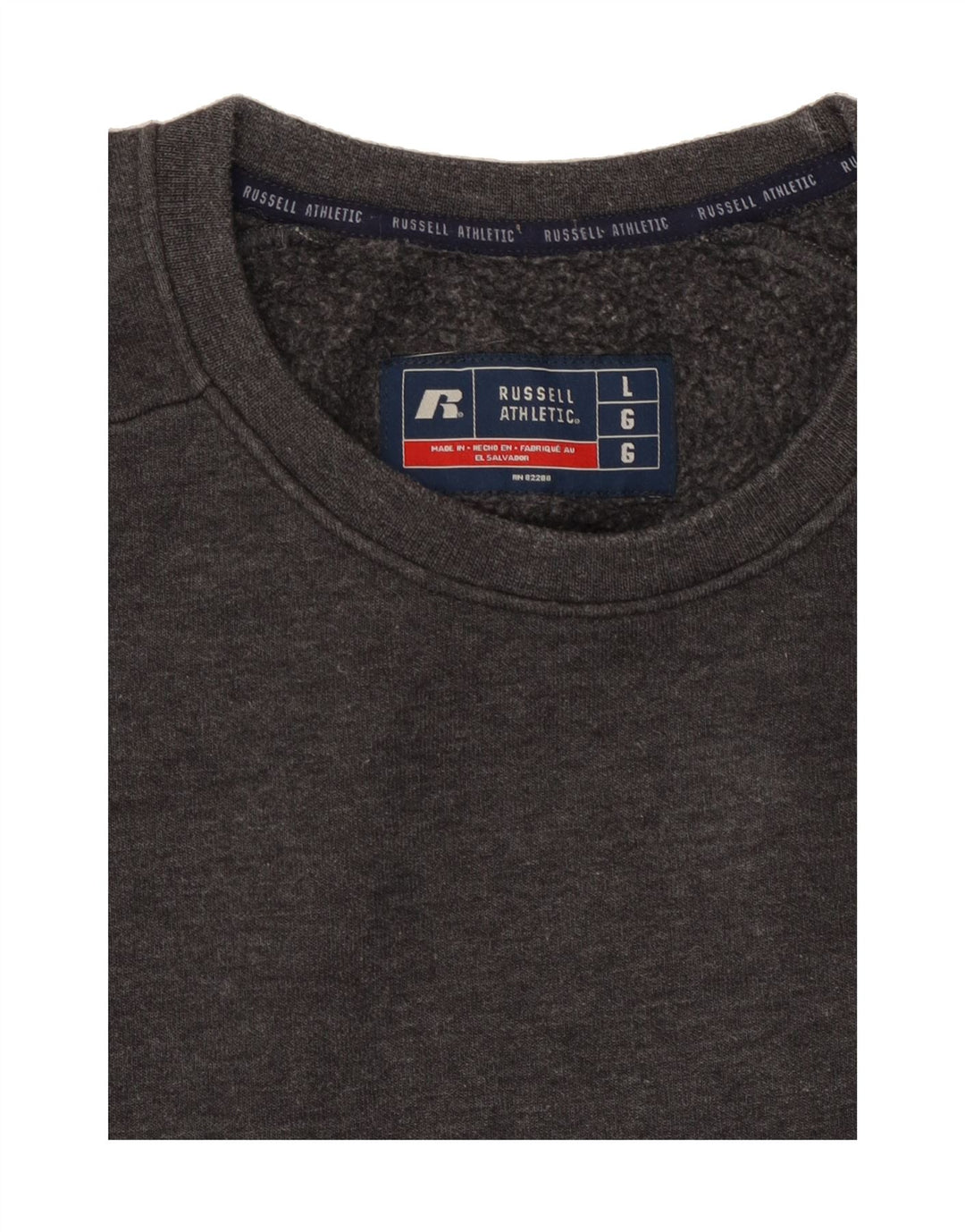 RUSSELL ATHLETIC Mens Sweatshirt Jumper Large Grey Cotton Vintage Russell Athletic and Second-Hand Russell Athletic from Messina Hembry 