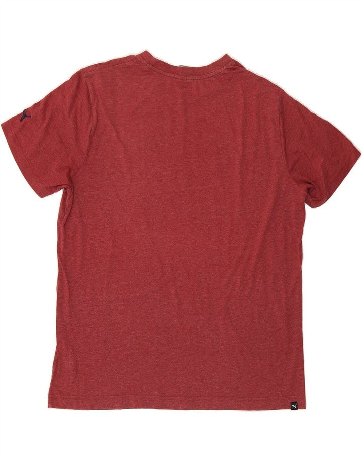 PUMA Mens Graphic T-Shirt Top XL Red Cotton Vintage Puma and Second-Hand Puma from Messina Hembry 