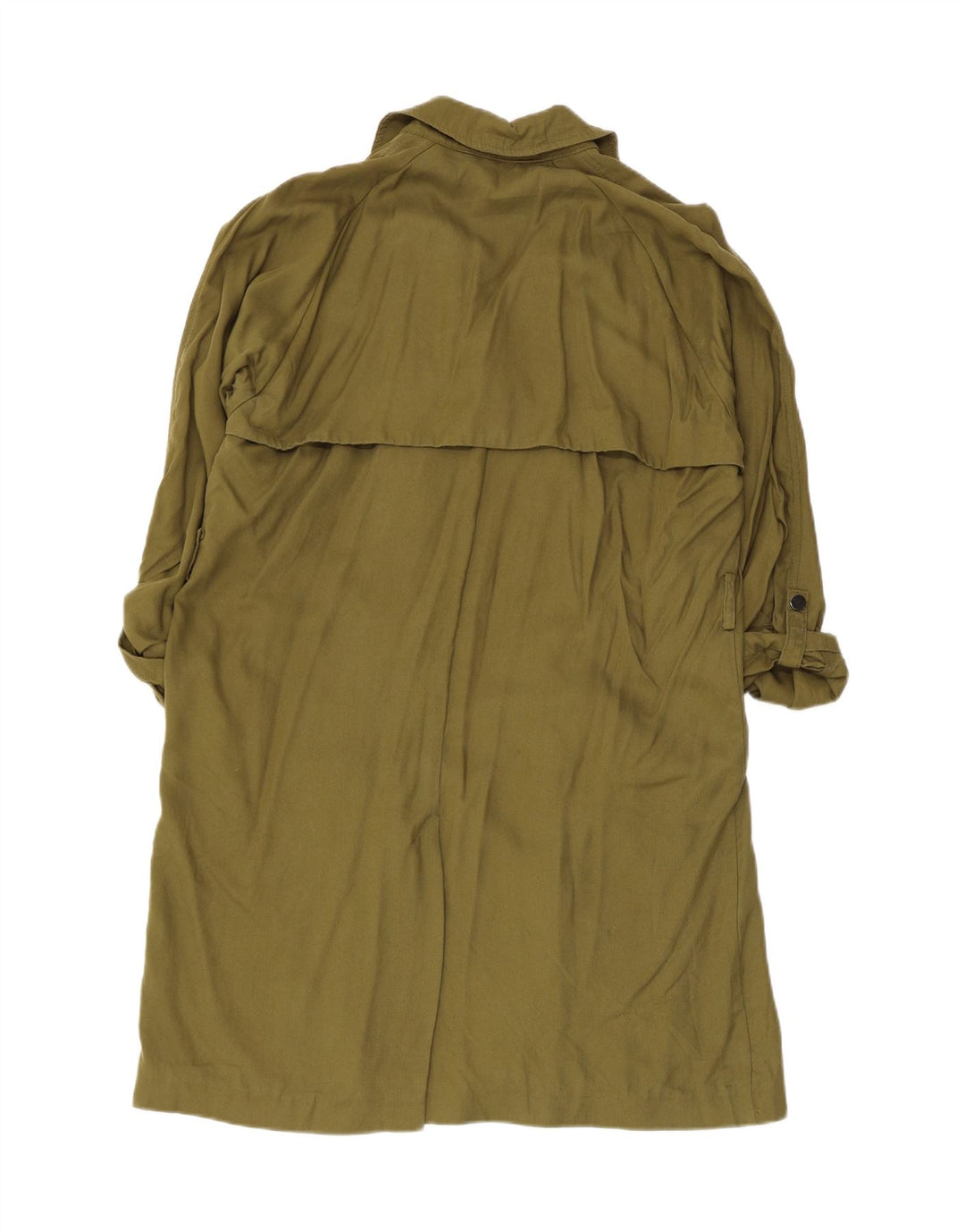 Topshop Damen-Trenchcoat in Übergröße, UK 12, mittleres Khaki, Lyocell