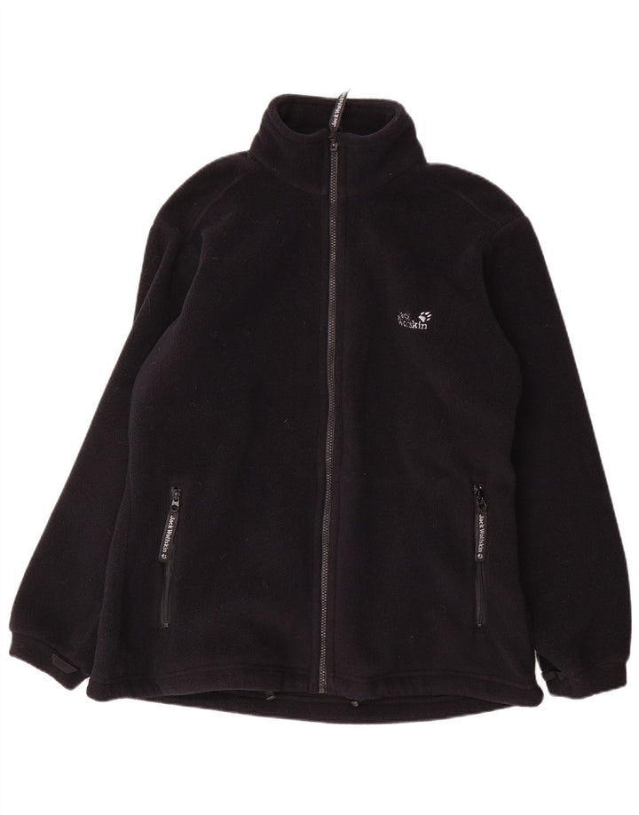 Jack Wolfskin Damen Liner Fleecejacke UK 18/20 XL Schwarz Polyester
