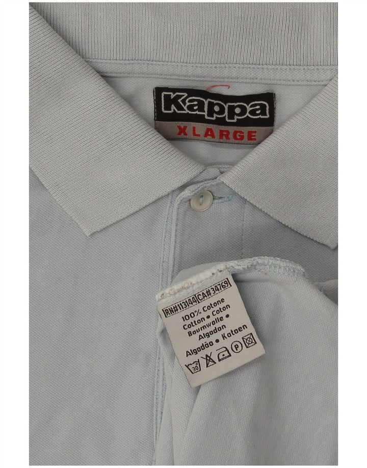 Kappa Herren Poloshirt XL Blau Baumwolle
