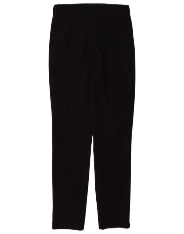 Zara Damen Capri-Hose in schmaler Passform, Größe S, W26, L22, schwarze Baumwolle