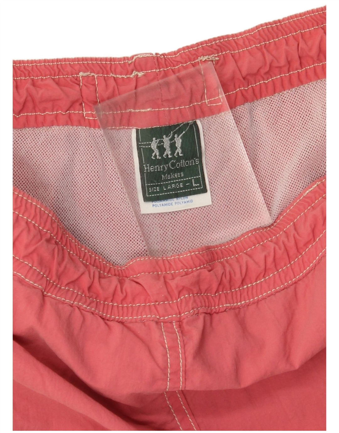 Henry Cottons Herren-Badeshorts, groß, rot, Polyamid