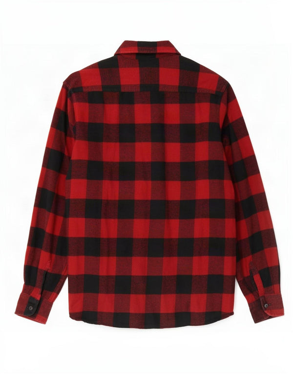 Levi's Herren-Flanellhemd aus mittelroter Gingham-Baumwolle