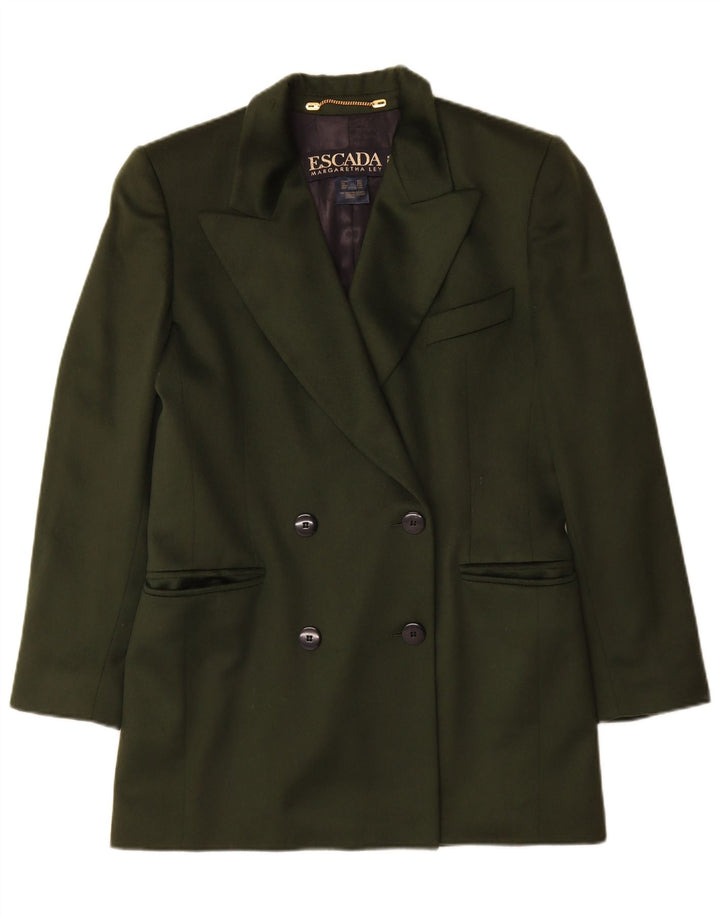 Escada Damen Margaretha Ley Blazer Jacke EU 38 Mittelgrün