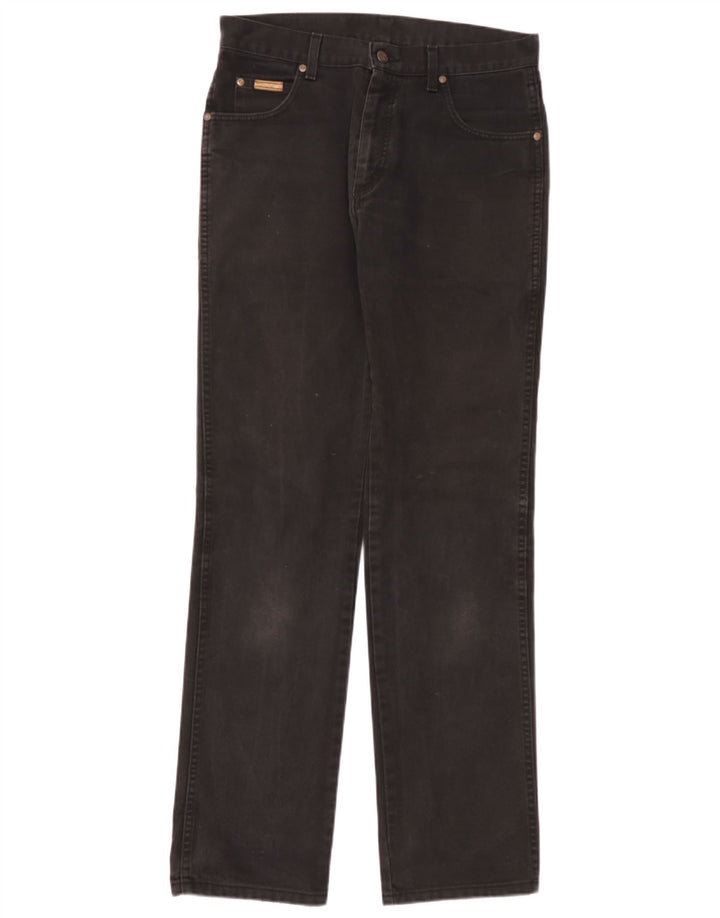 Wrangler Herren Texas Straight Jeans W32 L34 Schwarze Baumwolle