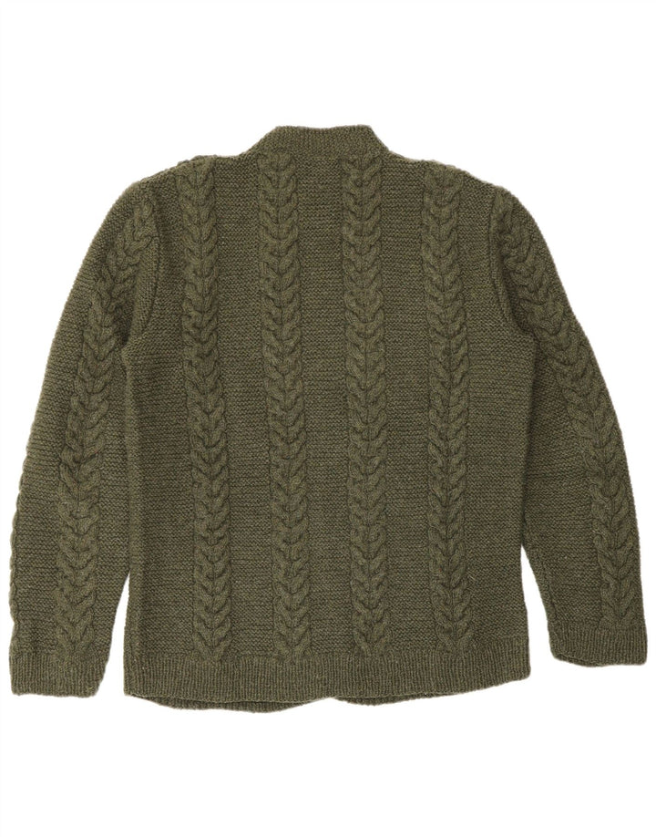 Vintage Herren Strickjacke Medium Khaki